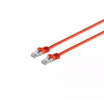 Exertis Connect 79305R Cat6a S/FTP patchkabel RJ45–RJ45, 5 m, halogeenvrij, gegoten, zonder lipje, rood