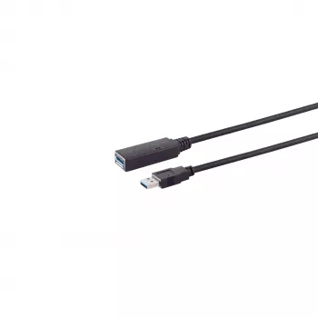 S/CONN maximum connectivity actieve USB-C naar USB-A verlengkabel, USB 3.0, 5 Gbps, 5 m 13-39055