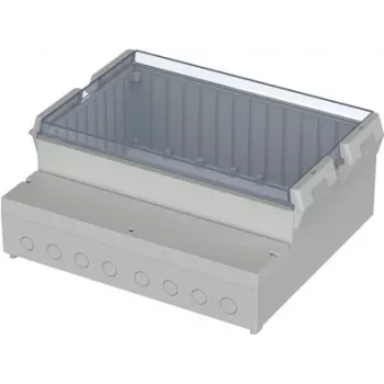 BOPLA RCP 4000 schakelpaneelbehuizing, ABS/polycarbonaat, lichtgrijs, 363,4 x 318,6 x 150 mm 41400109