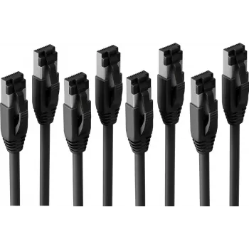 S/CONN maximum connectivity BASIC-S patchkabel Cat. 8.1 F/FTP PIMF LSZH zwart 7,5m (4-pack) SC08-41065-4