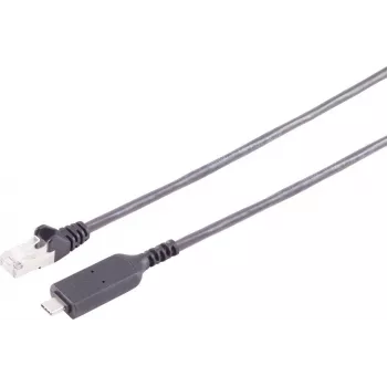 S CONN MAXIMUM CONNECTIVITY USB-C naar RJ45 Gigabit LAN-adapterkabel 1,5m zwart (13-51155)