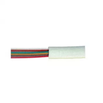 S CONN MAXIMUM CONNECTIVITY telefoonkabel per meter, 6-aderig, plat, wit, 100 m 76117-