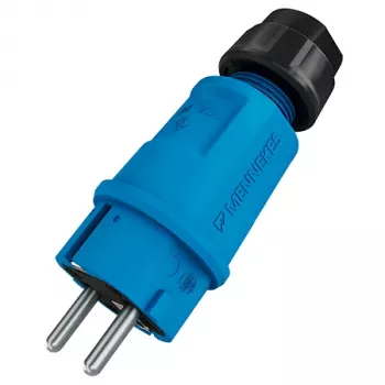 Mennekes SCHUKO stekker 16A 2P+PE IP54 blauw (152092)