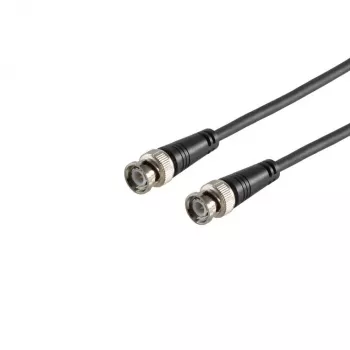 S CONN MAXIMUM CONNECTIVITY BNC-stekker naar BNC-stekker RG59 coaxkabel, 75 Ohm, 1,0m, zwart 77601
