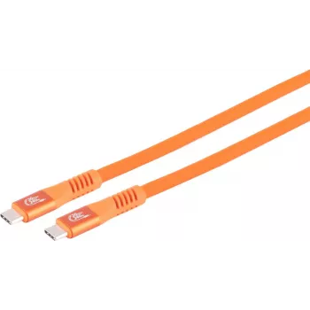 S CONN MAXIMUM CONNECTIVITY USB-C-oplaadkabel, 3.2, 240W, oranje, 4m (14-77407)
