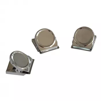 FRANKEN HMC35 magneetclip, 40 x 35 mm, 500 g houdkracht, zilver