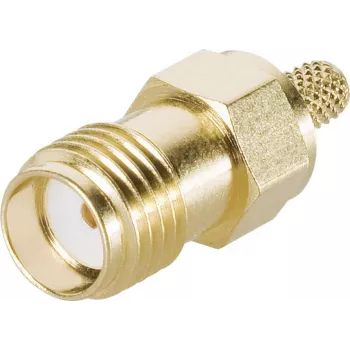 Telegärtner J01151A0611 SMA-kabelbus, krimp G05, voor RG-223/U, RG-142 B/U, goud