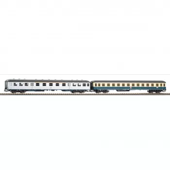PIKO H0 28325 DB 2-delige reizigerswagenset: 1e/2e klas Silberling + 2e klas Bm 232