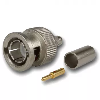 Telegärtner BNC stekker crimp connector 75 Ohm voor RG59/RG62/RG179/RG187/RG316 J01002A0030