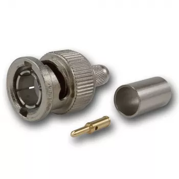 Telegärtner BNC crimpstekker G02 75 Ohm voor RG-59B/U, UG-1789/U, stekker, 5-pack J01002A1288Y