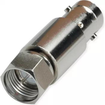 Telegärtner J01008A0031 coaxadapter, BNC-female naar F-male