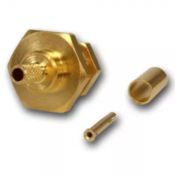 Telegärtner SMA-bus crimp inbouwbus voor RG-316/U, verguld, 50 Ohm, DC-6 GHz J01151A0001Z