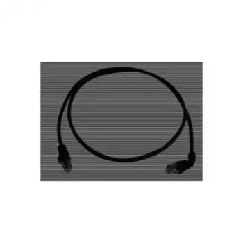 Telegärtner 100008676 CAT 6a S/FTP RJ45-patchkabel, 5 m, zwart, vlamvertragend, met knikbescherming