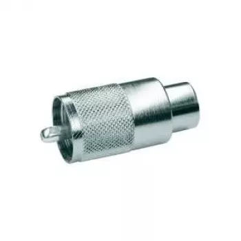Telegärtner UHF-kabelstekker PL259 voor RG-213/U, PTFE-isolatie, vernikkeld messing, 5-pack J01040B0602