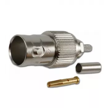 Telegärtner BNC kabelbus crimp G04 75 Ohm voor RG-179B/U, 5-pack J01003B0021