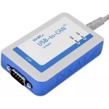 IXXAT USB-to-CAN V2 compact interface, galvanisch gescheiden, 1x CAN/CAN FD, USB 2.0, D-Sub 9 1.01.0281.12001