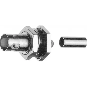 TELEGÄRTNER BNC-inbouwbus, crimp, 75 Ohm, RG-62 A/U, 5-pack (J01003A1260)
