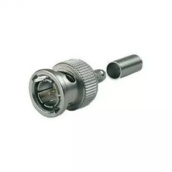 Telegärtner J01002A0058 BNC-kabelstekker G04, crimp, HDTV, 75 Ohm, voor RG-179B/U