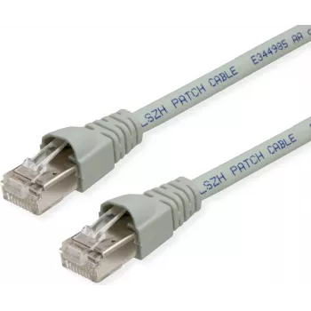 TELEGÄRTNER TEGA Cat.6A IEC MP8 FS 500 LSZH patchkabel 7m grijs L00004A0093