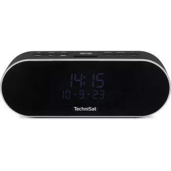 TechniSat DigitRadio 53 BT DAB+/FM-wekkerradio met Bluetooth en USB-lading, 3,5 VA-LCD, zwart
