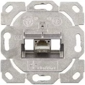 TELEGÄRTNER AMJ-S Cat.6A afgeschermde RJ45-aansluitmodule met afdekking, zuiver wit J00020A0514