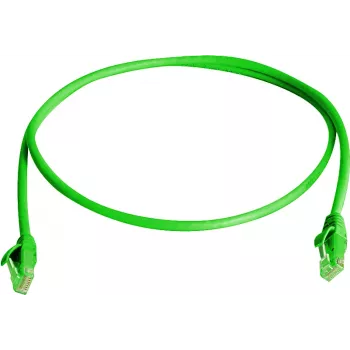 Telegärtner 100008318 RJ45-patchkabel, CAT 6, 2,0 m, groen, LSZH, vlamvertragend, met knikbescherming