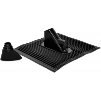 TechniSat aluminium dakpan-set, zwart met rubberafdichting (0000/1718)