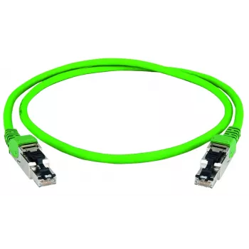 Telegärtner 100017323 RJ45 patchkabel, CAT 5, groen, met knikbeveiliging