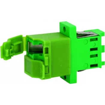 Telegärtner J08071A0028 LC/APC simplex adapter, groen, zirkonia huls