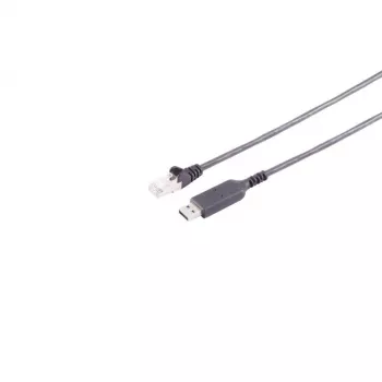 S CONN MAXIMUM CONNECTIVITY USB-A naar RJ45 Gigabit Ethernet adapterkabel, 1 m, zwart 13-52025