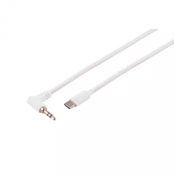 S CONN MAXIMUM CONNECTIVITY USB-C audiokabel, 3,5mm haakse stekker, TRS, wit, 1,2m (14-06126)