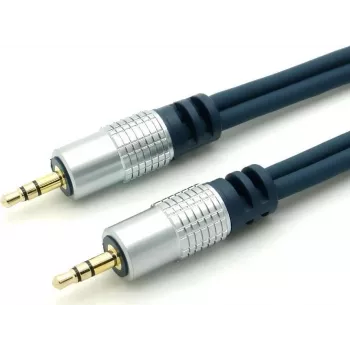 HOME-CINEMA Premium 3,5mm stereo-audiokabel 1,5m chroom-metaal verguld 30812MHQ