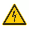 CIMCO 182720 waarschuwingsbord elektrische spanning 100x100x1 mm geel/zwart