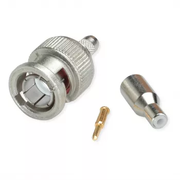 Telegärtner BNC-kabelstekker crimp G04 75 Ohm, crimp/crimp, standaard, A2505, G04 (RG-179B/U) - 1 st.