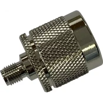 Wittenberg Antennen 103511 SMA-bus naar N-stekker HF-adapter, 50 Ohm, vernikkeld messing