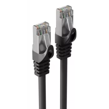 S CONN MAXIMUM CONNECTIVITY industriële Cat.7 S/FTP PUR patchkabel, RJ45, zwart, 0,25m 08-39005