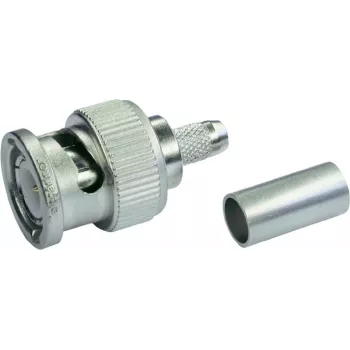 Telegärtner BNC-krimpkabelstekker G13/G50, 75 Ohm, Professional, 0,4/2,5, 5 stuks (J01002A1350)