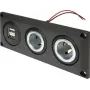 ProCar 67326500 inbouw-stopcontact 12V/24V met USB-laadpoort, DIN/ISO 4165, 16A/8A, 5V/2.1A, zwart