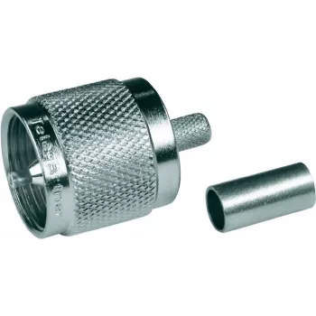 Telegärtner UHF-crimpstekker G01 voor RG-58 C/U, 50 Ohm, nikkel/goud, 1 stuk J01040A0001
