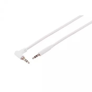 S CONN MAXIMUM CONNECTIVITY 3,5 mm TRS audiokabel, haaks naar recht, wit, 0,9 m 14-07226