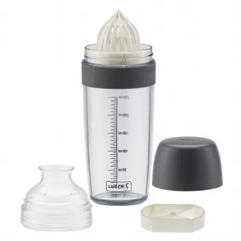 Lurch shaker grijs 250 ml dressing shaker met maatschaal 10023