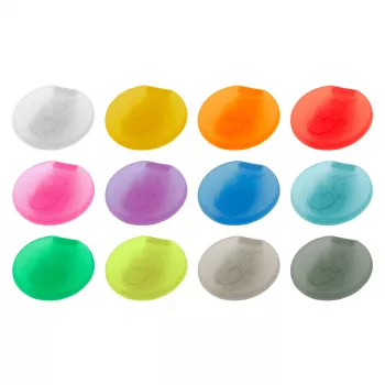 LURCH glazenmarker-set, 12 stuks, verschillende kleuren, siliconen, levensmiddelenecht, vaatwasmachinebestendig, BPA-vrij, -40°C tot +240°C 210229