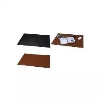 JÜSCHA Alassio bureaubladonderlegger van echt leer, zwart, 650 x 450 mm 52000