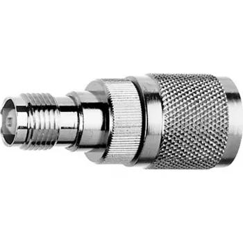 Telegärtner J01019A0002 UHF-naar-TNC-adapter, roestvrij staal, 50 Ohm