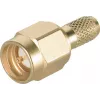 Telegärtner SMA-kabelstekker crimp/soldeer G05 (RG-223/U, RG-142 B/U), goud, 50 Ohm, DC-18 GHz J01150A0031