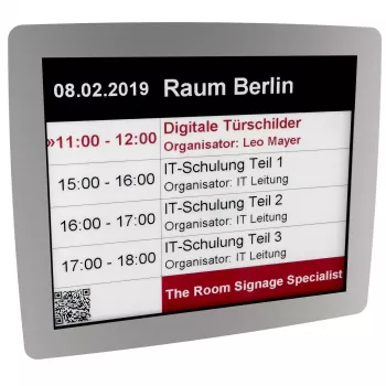 Kindermann Doorsign E-Ink 12,2 met roestvrijstalen frame 5002000621