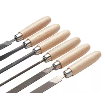 Cimco precisievijlen-set 206750, 6-delig, 160 mm, kap 2, DIN 7283