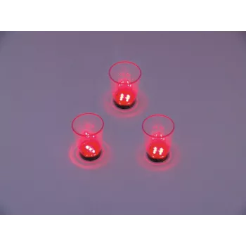 EUROPALMS LED shotglas 2cl met dobbelspel, rood, 3 stuks 83309050