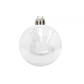 EUROPALMS decoratieballen-set 7 cm, wit, 6 stuks (83501254)