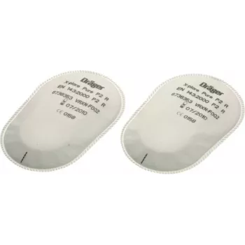 Dräger X-plore Pad P3 R bajonet-deeltjesfilter met behuizing, 2-pack 6738011